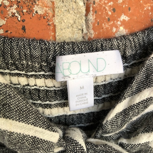 Abound Striped Tie Front Linen Blend Jumpsuit - Picture 8 of 14